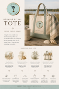MORNING RITUAL TOTE™ Carry the coast with you.
