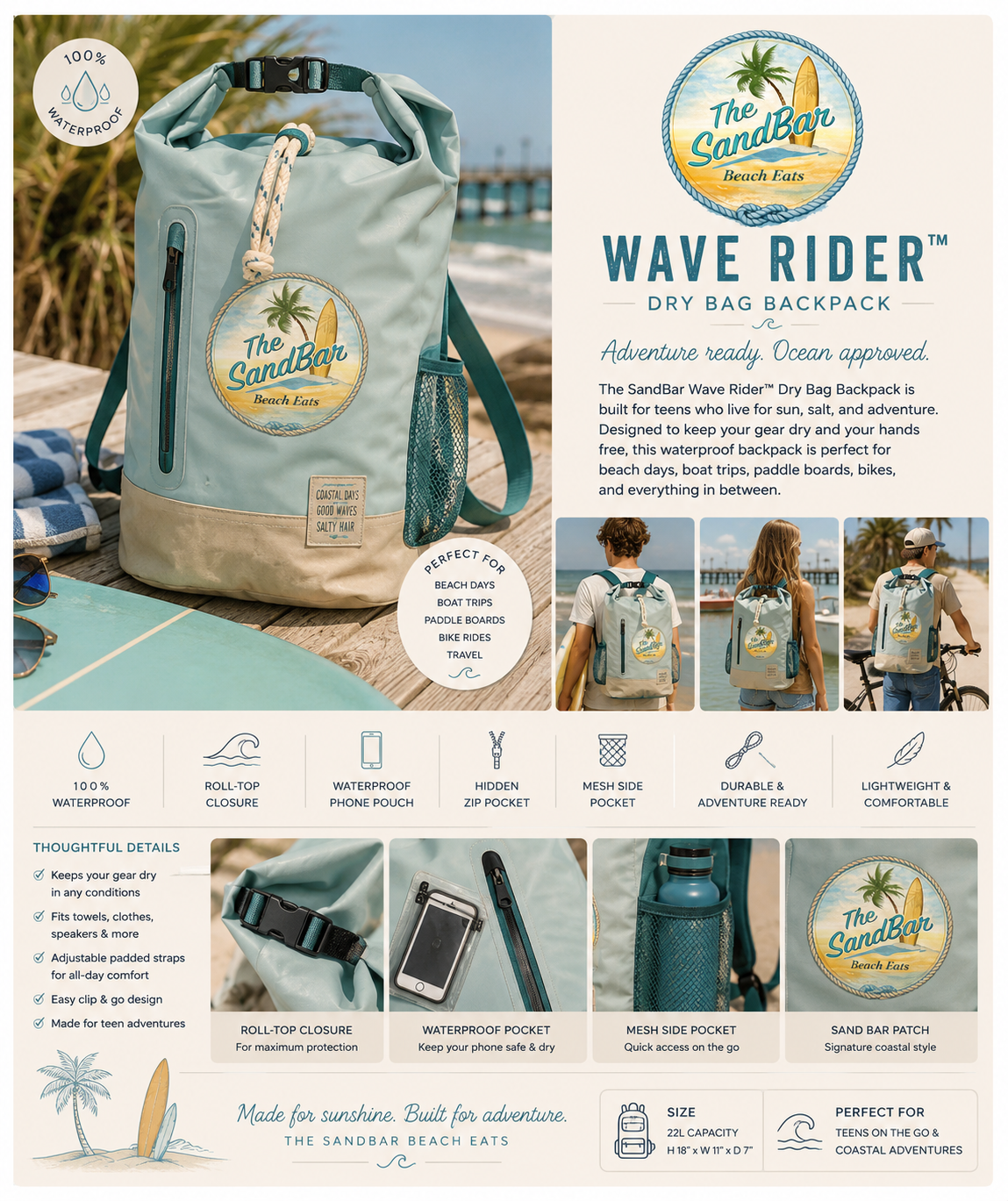 Wave Rider™ Dry Bag Backpack